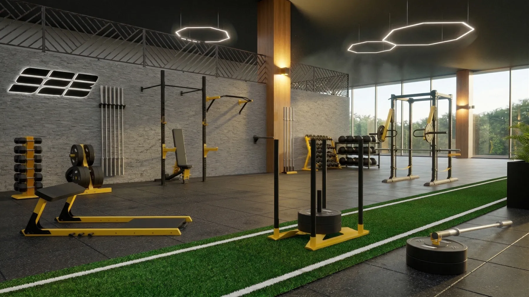S2B fitness equipment line — product development and 3D engineering by Studio ALLUR